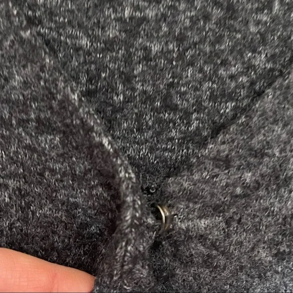 Anthropologie Saturday Sunday Gray Crossover Long Sleeve Sweater Dress - Picture 9 of 12